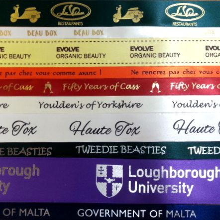 Personalised printed ribbon